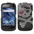 BasAcc Skull Diamante Case for Pantech P9070 Burst