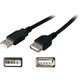 AddOn 3.05m (10.00ft) USB 2.0 (A) Male to Female Black Extension Cabl