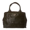 Prada 'Madras' Double Handle Small Tote
