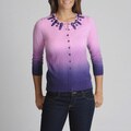 WDNY Women's Ombre Jewel Neck Sweater