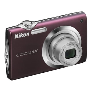 Nikon Coolpix S3000 12.0 MP Plum Digital Camera with a Deluxe Bonus Accessories Kit (Refurbished)