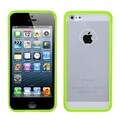 BasAcc Green/ Clear Gummy Soft Trim Hard Case for Apple iPhone 5