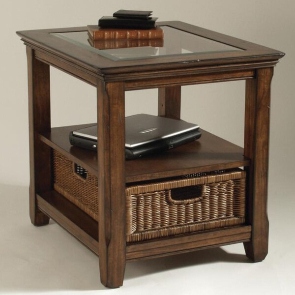 Tanner Wood Rectangular End Table Overstock Shopping Great Deals on