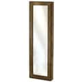 Over-the-Door Wall Hanging Mirrored Jewelry Armoire