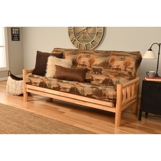 Aspen Lodge Natural Futon Frame and Full-size Mattress Set