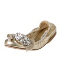 Miu Miu Women's Crystal Bow Ballerina Flats