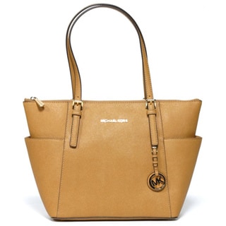 Michael Kors Jet Set Zip-top Tan Tote