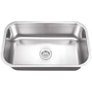 Schon Undermount 18-Gauge Stainless Steel Single Bowl Sink Kitchen Sink