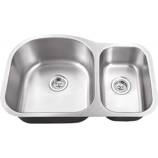 Schon Undermount 18-Gauge Stainless Steel 70/30 Kitchen Sink