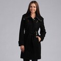Kenneth Cole Women"s Belted Wool Trench Coat