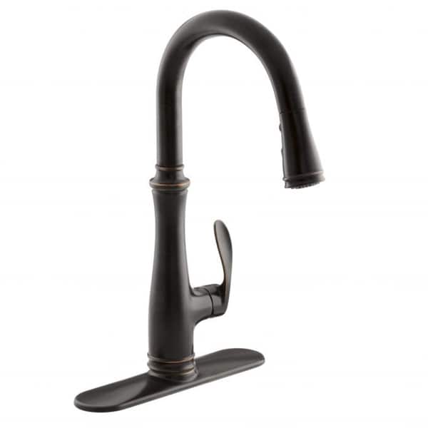 Kohler Bellera Oil-rubbed Bronze Pull-down Kitchen Faucet