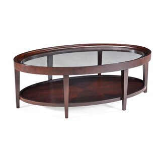 Carson Sienna Oval Cocktail Table