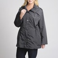 Utex Women's Plus Carbon Fashion Anorak with Removable Hood