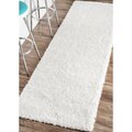 Alexa My Soft and Plush White Shag Runner (2'8 x 10')