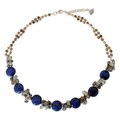 Handcrafted Multi-gemstone 'Peonies' Pearl Necklace (3 mm) (Thailand)