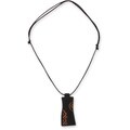 Handcrafted Teakwood and Leather 'Talk' Necklace (Ghana)
