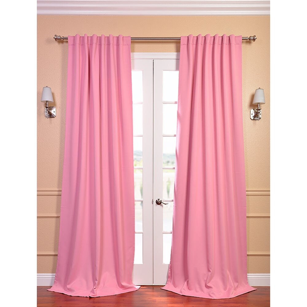 Precious Pink Blackout Thermal Curtain Panel Pair Precious