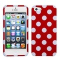 BasAcc White Polka Dots/ Red Hard Case for iPhone 5