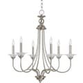Sea Gull Lighting Lemont 6-light Antique Brushed Nickel Single-tier Chandelier
