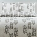 City Scene Paloma Leaf Cotton 3-piece Reversible Comforter Set