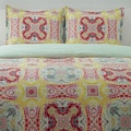 City Scene Juniper Paisley Cotton 3-piece Reversible Comforter Set