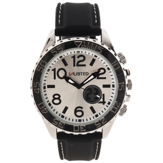 Unlisted by Kenneth Cole Men's Silver Dial Oversized Analog Watch