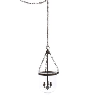 Westminster Large 3-light Autumn Bronze Indoor Pendant with Cloche Glass