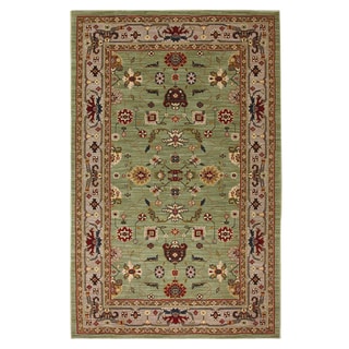 Low Price Karastan Crossroads Powell Sage Rug (5'3 x 8'3)