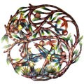 Handmade Painted 24-inch Tree of Life Metal Wall Art (Haiti)