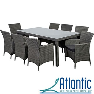 Find Shop Grand Liberty Deluxe 9 Piece Grey Rectangular Dining Set