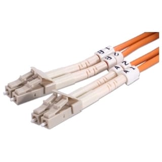 QVS 1-Meter LC to LC Multimode Fiber Duplex Patch Cord
