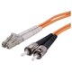 QVS 1-Meter LC to ST Multimode Fiber Duplex Patch Cord