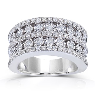 10k White Gold 1 1/2 ct TDW Ladies Diamond Band (H-I, I1-I2)