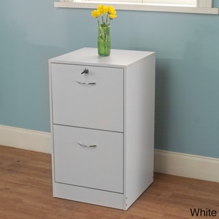 2 Drawer File Cabinet White