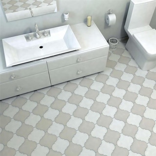 Find Cheap Price SomerTile 8x8 Morocco Provenzale White Porcelain Floor and Wall Tile (Pack of 16)