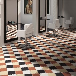 SomerTile 8x8 Morocco Provenzale Cotto Porcelain Floor and Wall Tile (Pack of 16)