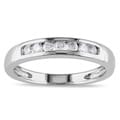 Miadora 14k White Gold 1/4ct TDW Diamond Wedding Band (G-H, I1-I2)