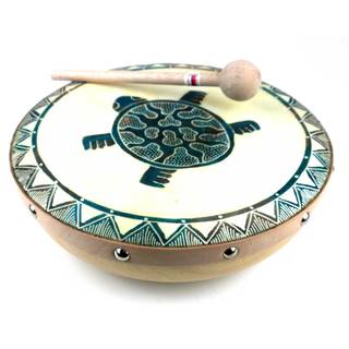 Handmade Turtle Frame Drum (Indonesia)