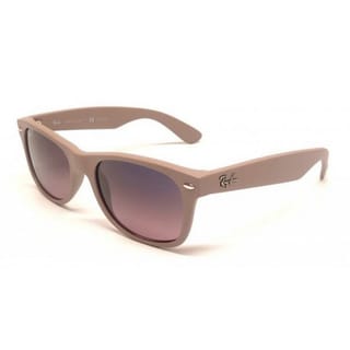 Ray Ban RB2132 Beige Polarized Wayfarer Sunglasses