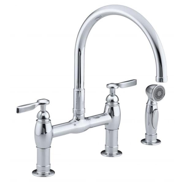 Parq Deck-Mount Kitchen Faucets with Spray