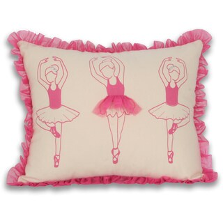 Thro Three Ballerinas 14x18 Decorative Throw Pillow
