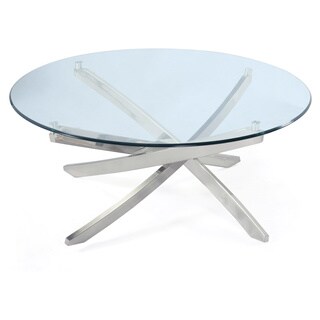 Zila Round Glass Cocktail Table