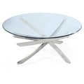 Zila Round Glass Cocktail Table