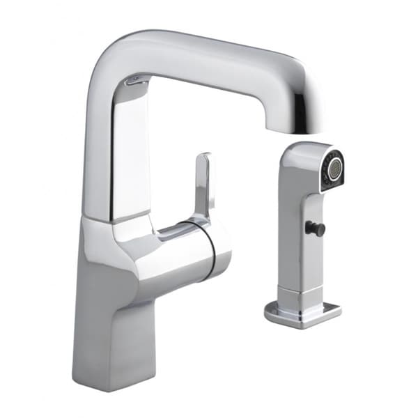 Evoke Secondary Single Control Kitchen Sink Faucet with Sidespray