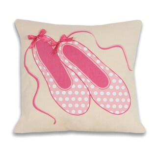 Ballerina Shoes Printed 16-inch Decorative Throw Pillow