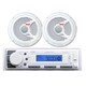 In-Dash Marine iPod/MP3 USB/SD AM/FM Receiver Headunit + 2 x 6.5" 150W Speakers