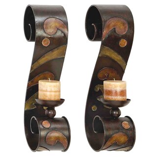 [1] Metal Candle Sconce (Set of 2)