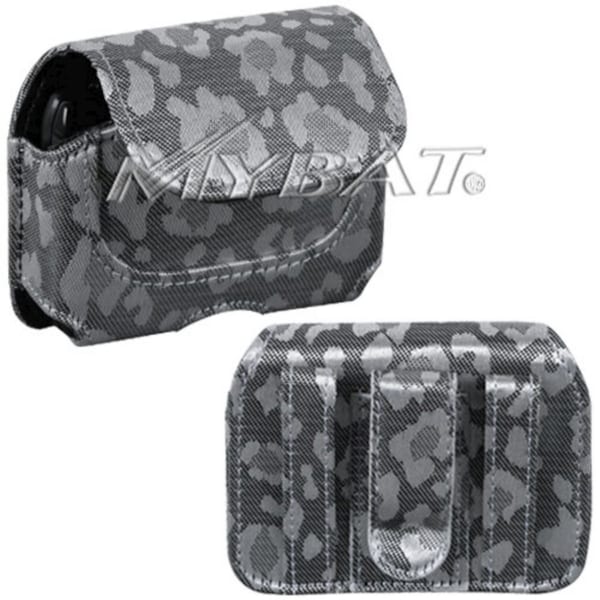 INSTEN Silver & Grey Horizontal Pouch for UTStarcom 8010 Blitz