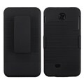 BasAcc Rubberized Black Hybrid Holster for LG P870 Escape
