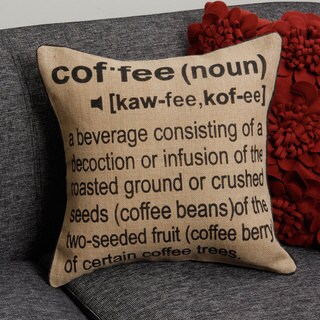 [1] Coffee Conversation on Natural Jute Pillow Cover (India)